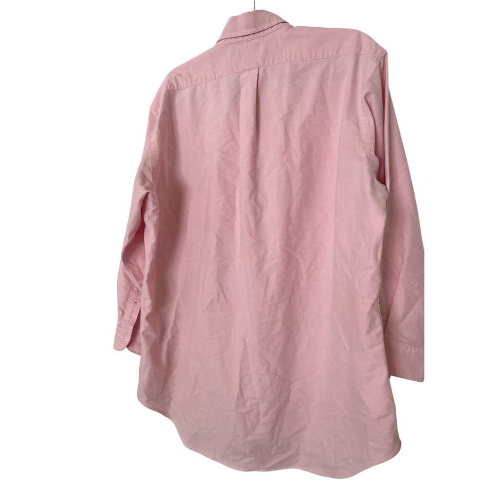 Ralph Lauren Yarmouth Oxford Dress Shirt White 100% Cotton Sizes 16 1/2-32 Pink - Picture 6 of 7